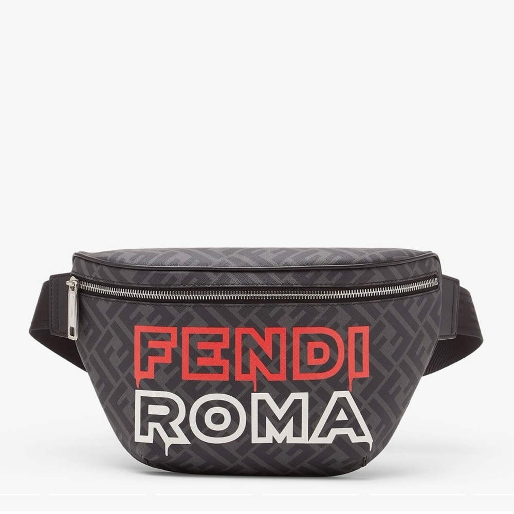 Fendi Lunar New Year Capsule grey fabric belt bag
